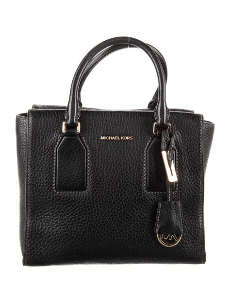 michael kors ledertasche schwarz|michael kors top handle handbags.